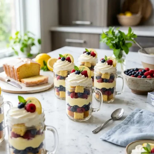 Mini Lemon Berry Trifles 5 Mini Lemon Berry Trifles