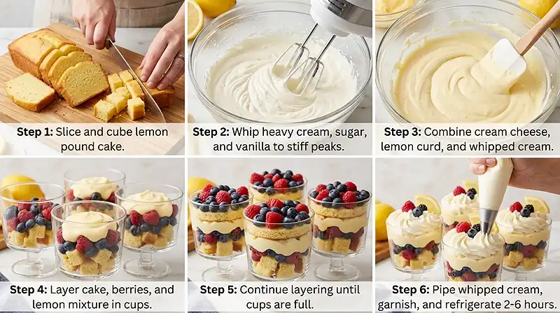 Mini Lemon Berry Trifles 3 Mini Lemon Berry Trifles Instructions