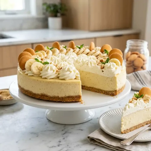 No-Bake Banana Pudding Cheesecake 5 No-Bake Banana Pudding Cheesecake
