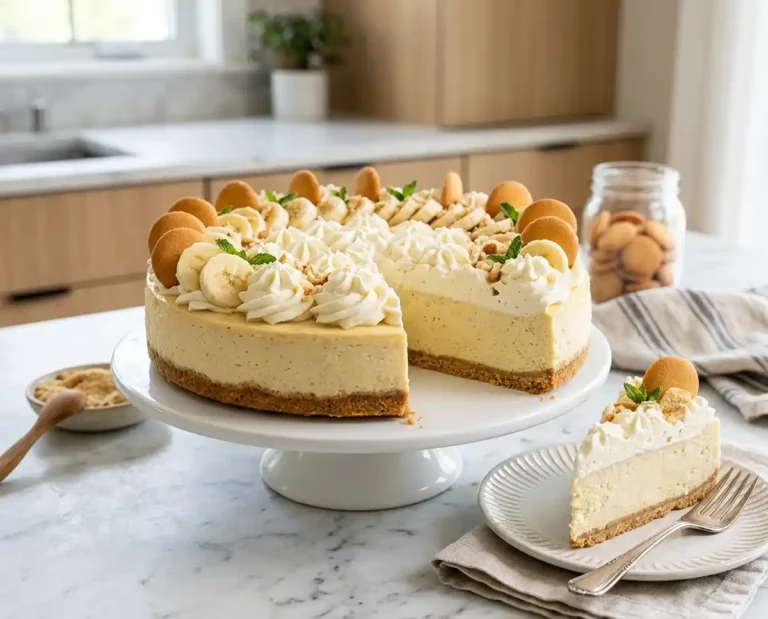 No-Bake Banana Pudding Cheesecake