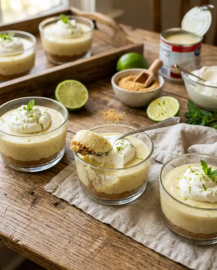 No-Bake Key Lime Pie Cups 4 No-Bake Key Lime Pie Cups Recipe