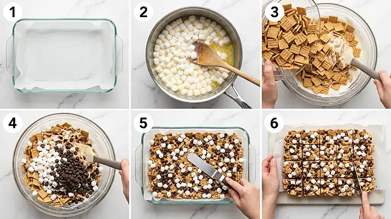 No-Bake S'mores Bars 3 No-Bake S'mores Bars Instructions