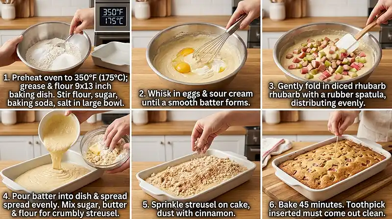 Oma's Rhubarb Cake 3 Oma's Rhubarb Cake iNSTRUCTIONS