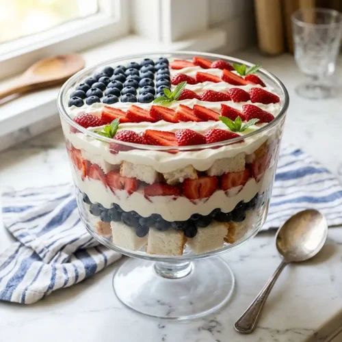 Patriotic Berry Trifle 5 Patriotic Berry Trifle