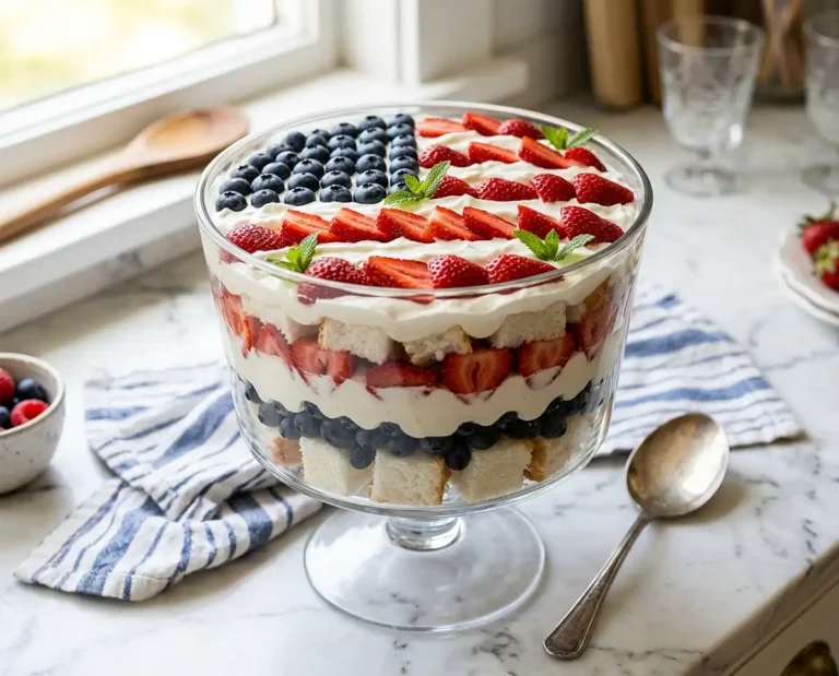 Patriotic Berry Trifle