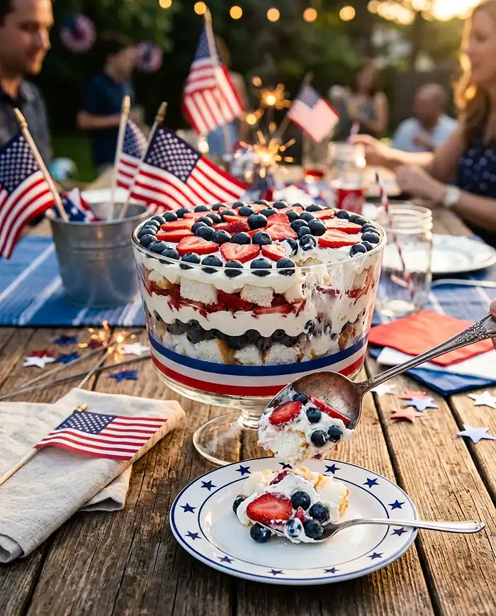 Patriotic Berry Trifle 4 Patriotic Berry Trifle Recipe