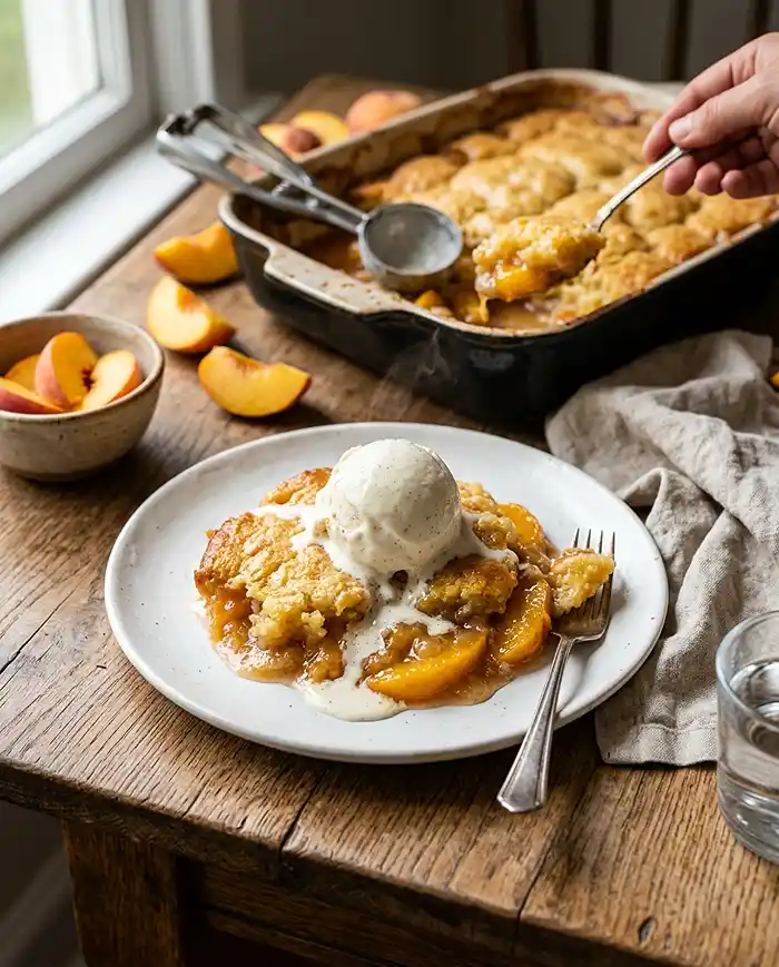 Peach Cobbler Dump Cake 4 Peach Cobbler Dump Cake Recipe