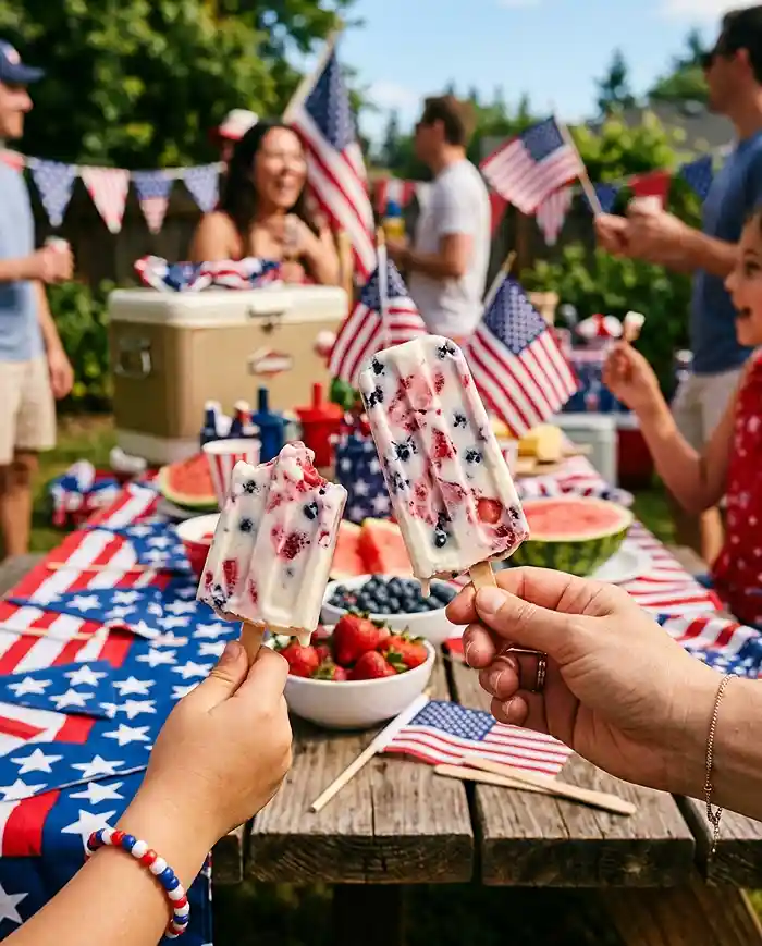 Probiotic 4th of July Coconut Kefir Popsicles 4 Probiotic 4th of July Coconut Kefir Popsicles Recipe