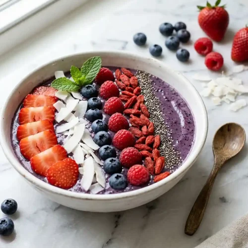 Red White Blue Probiotic Smoothie Bowl 5 Red White Blue Probiotic Smoothie Bow