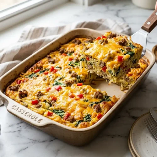 Sausage Hash Brown Breakfast Bake