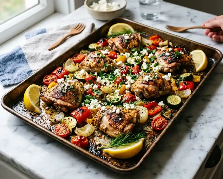 Sheet Pan Greek Chicken and Veggies