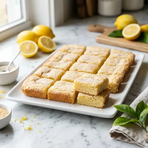 Soft Lemon Sugar Cookie Bars 5 Soft Lemon Sugar Cookie Bars