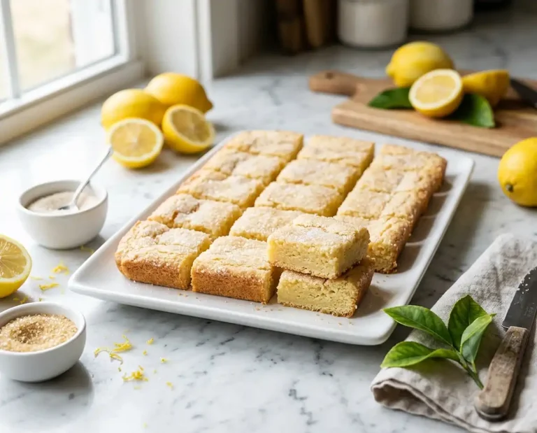 Soft Lemon Sugar Cookie Bars
