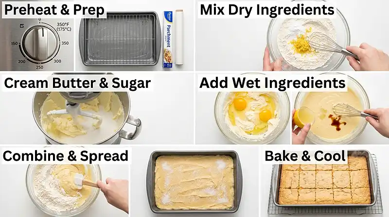 Soft Lemon Sugar Cookie Bars 3 Soft Lemon Sugar Cookie Bars Instructions