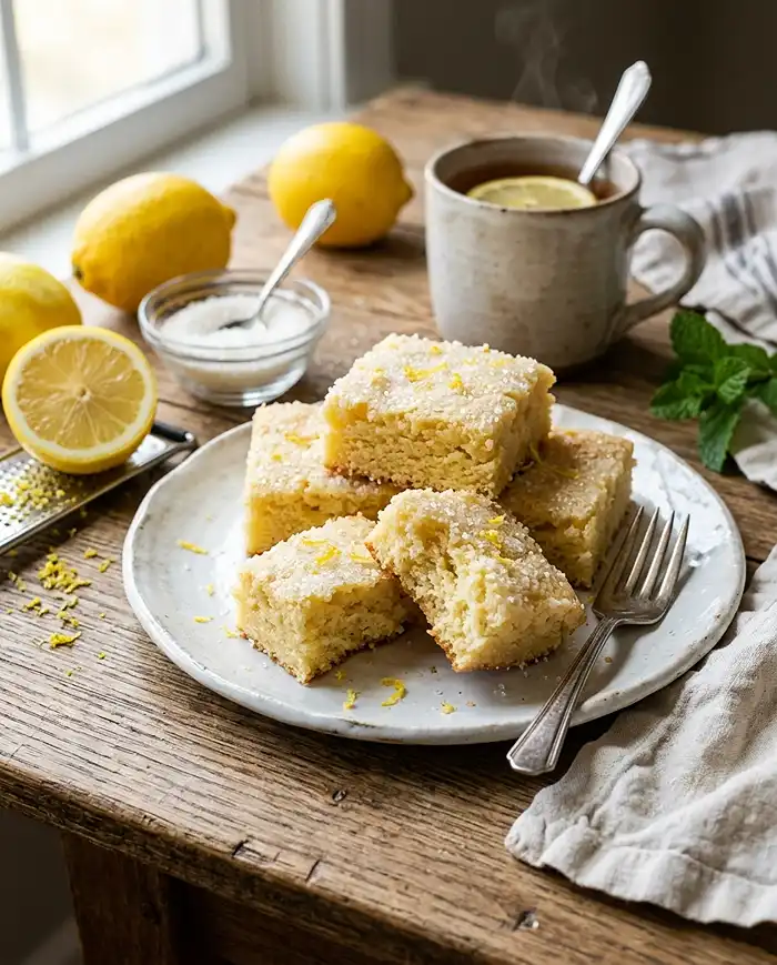 Soft Lemon Sugar Cookie Bars 4 Soft Lemon Sugar Cookie Bars Recipe