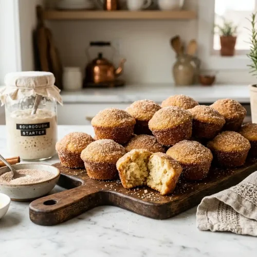 Sourdough Discard Cinnamon Sugar Donut Muffins 5 Sourdough Discard Cinnamon Sugar Donut Muffins
