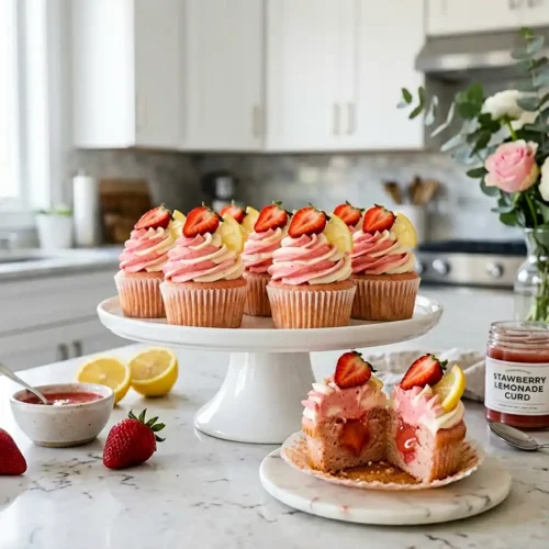 Strawberry Lemonade Cupcakes 5 Strawberry Lemonade Cupcakes