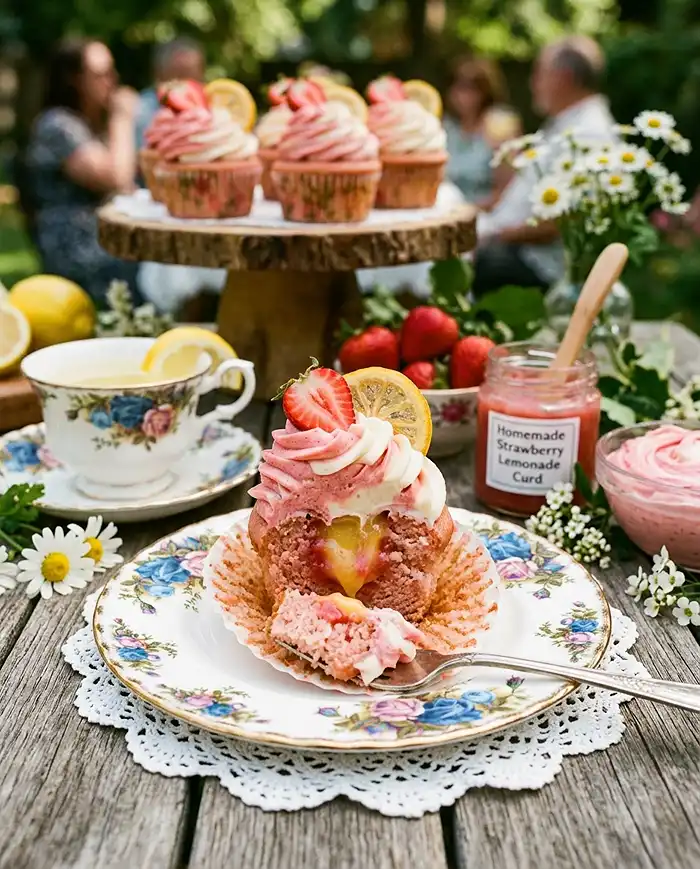 Strawberry Lemonade Cupcakes 4 Strawberry Lemonade Cupcakes Recipe