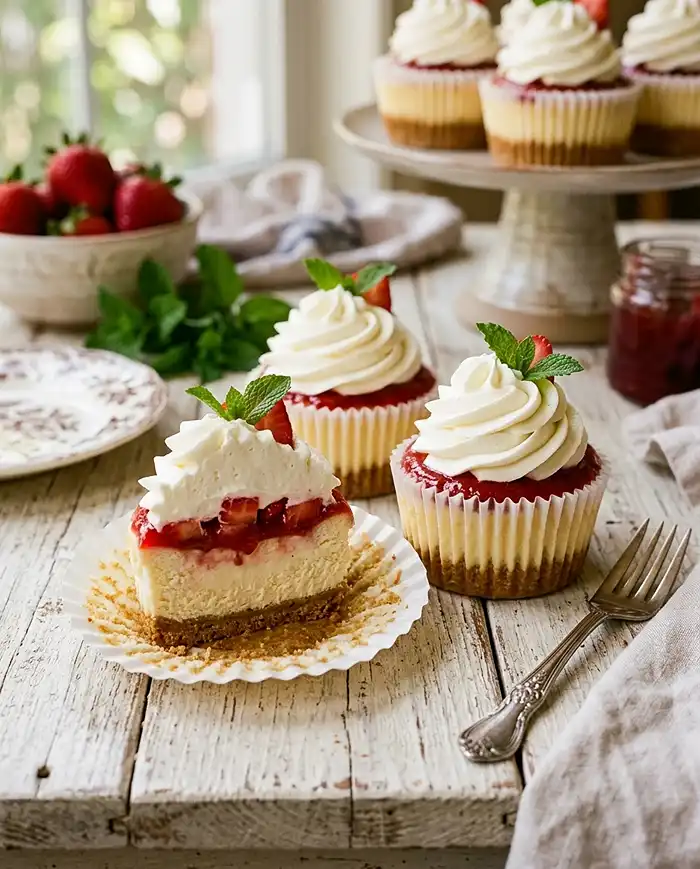 Strawberry Shortcake Cheesecake Cups Recipe
