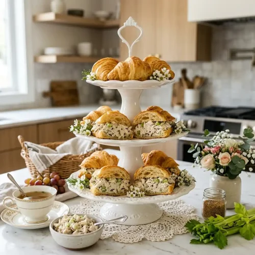 Tea Party Chicken Salad Croissants 5 Tea Party Chicken Salad Croissants