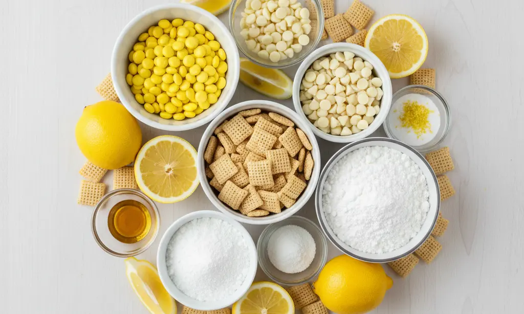 Lemonade Puppy Chow Treat 2 Lemonade Puppy Chow ingredients