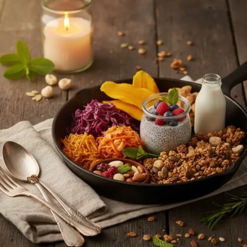 Final plated dish of Travel Gut Health Survival Kit for Summer