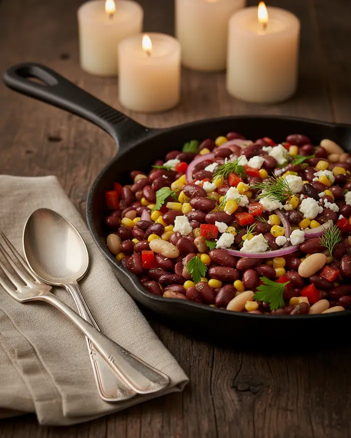 5 Minute Dense Bean Salad Recipe 4 final plated dish