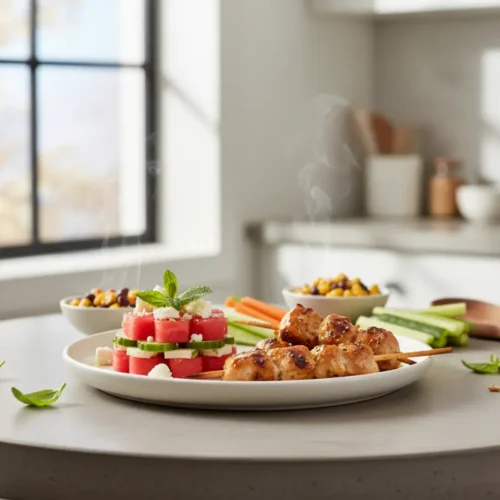 Beautiful plated $5 Summer Picnic for Two