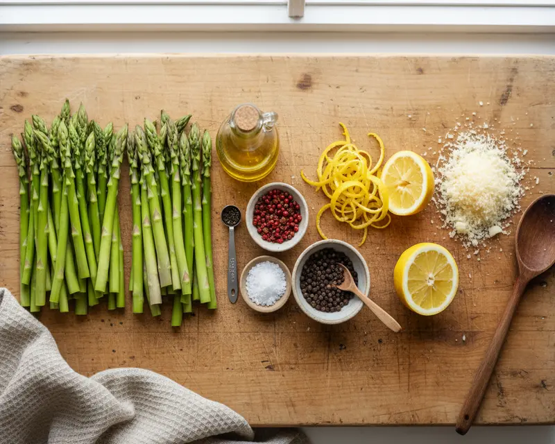 Air Fryer Asparagus with Lemon Parmesan 2 ingredients