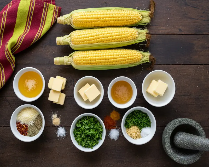 Air Fryer Corn on the Cob with Herb Butter 2 ingredients