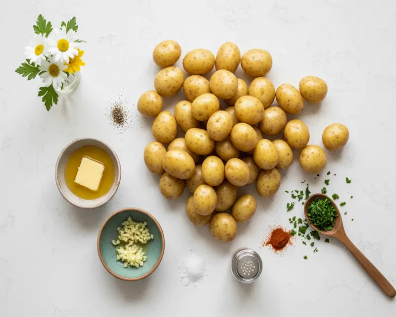 Air Fryer Crispy Smashed Potatoes Recipe 2 ingredients