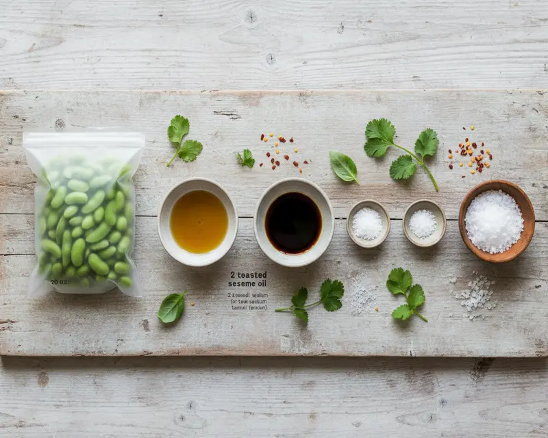 Air Fryer Edamame with Sea Salt Recipe 2 ingredients