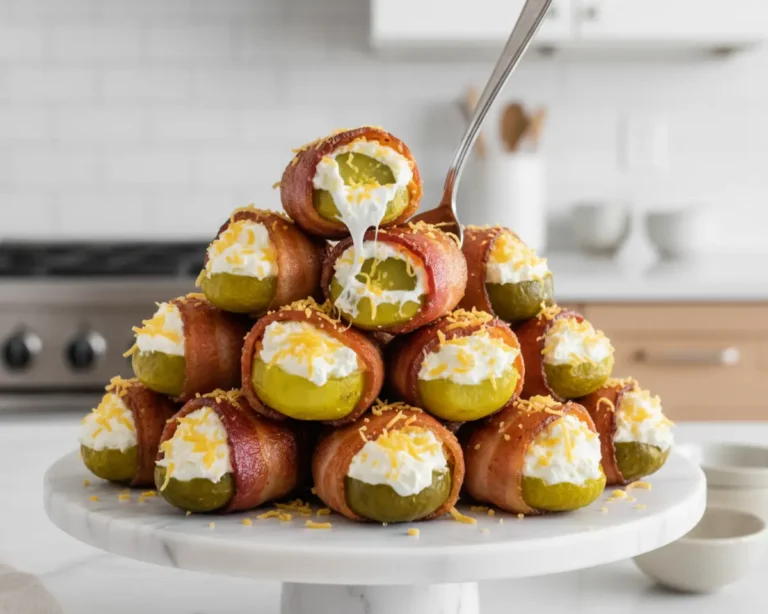 Beautiful plated Air Fryer Pickle Poppers