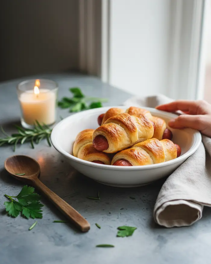 Easy Air Fryer Pigs in a Blanket Recipe 4 final plated dish