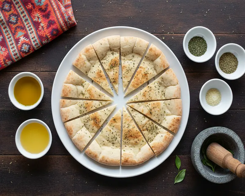 Air Fryer Pita Chips with Hummus 2 ingredients