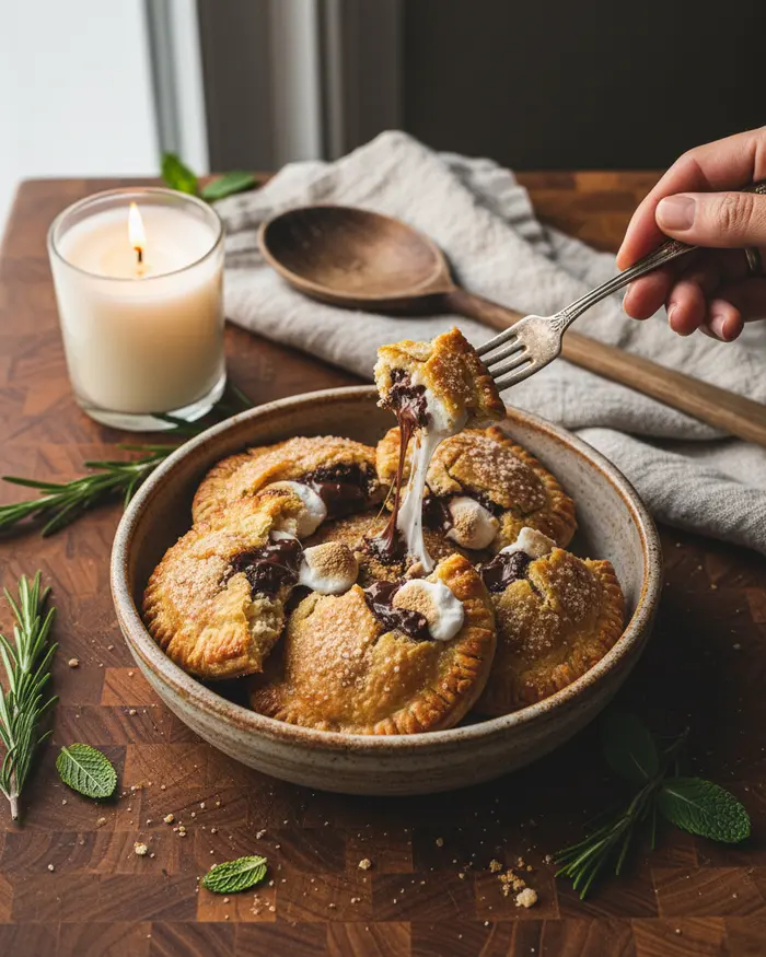 Air Fryer S'mores Hand Pies Recipe 4 final plated dish