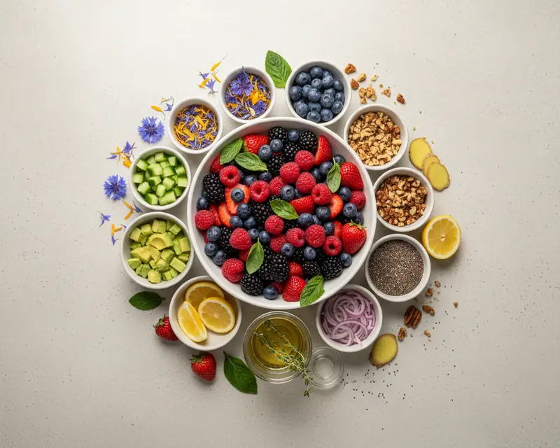 Anti-Inflammatory Summer Berry Cooling Salad 2 ingredients