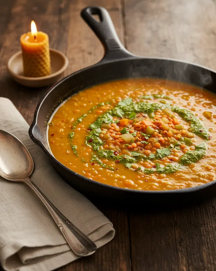 Anti-Inflammatory Turmeric Lentil Healing Soup 4 final plated dish