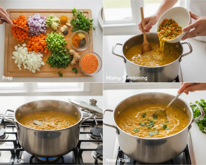 Anti-Inflammatory Turmeric Lentil Healing Soup 3 cooking process