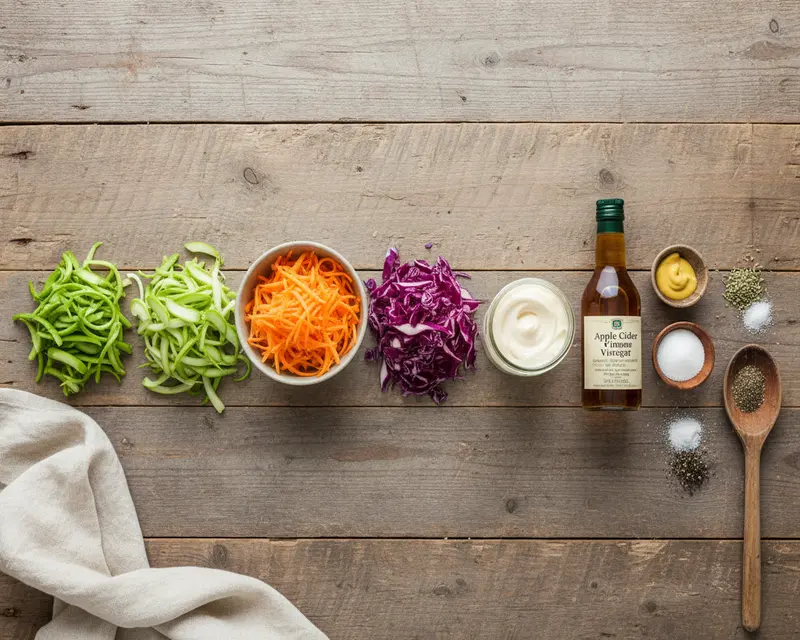 Broccoli Stem Summer Coleslaw 2 ingredients