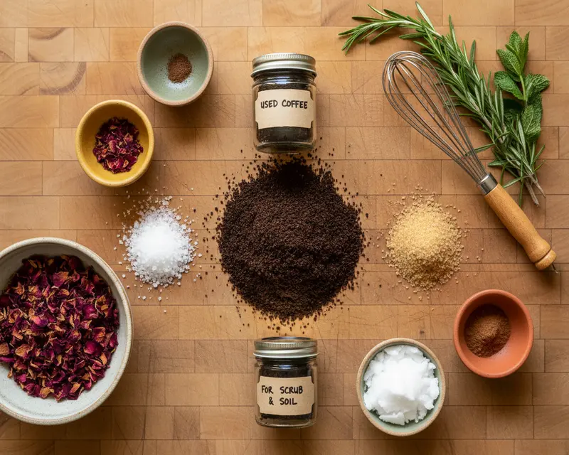 Coffee Ground Garden Fertilizer and Body Scrub 2 ingredients