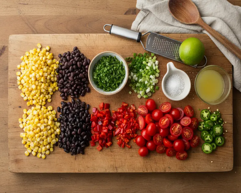 Easy Corn Tomato Black Bean Bowls Recipe 2 ingredients