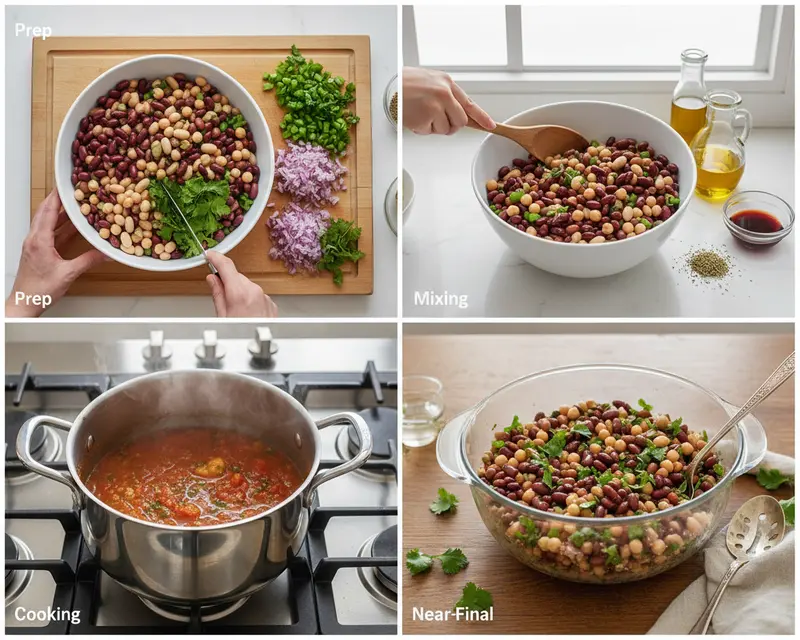 Dense Bean Salad Recipe 3 cooking process