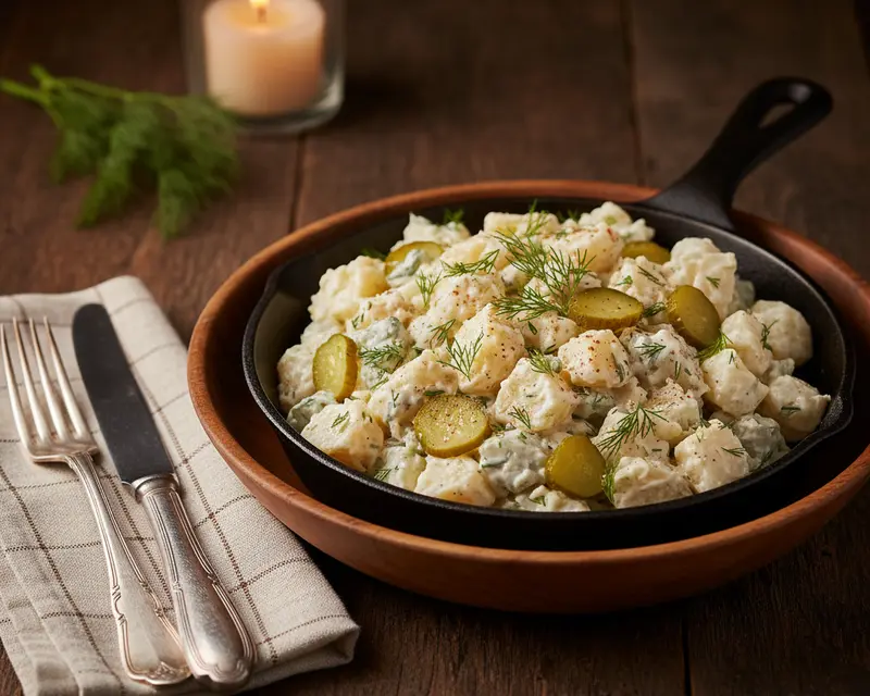 Dill Pickle Potato Salad 4 final plated dish