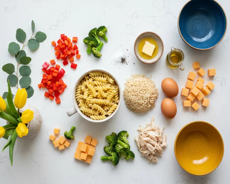 End-of-Week Pasta Rice and Egg Recipe Plan 2 ingredients