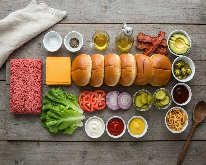 Father's Day BBQ Burger Board Recipe 2 ingredients