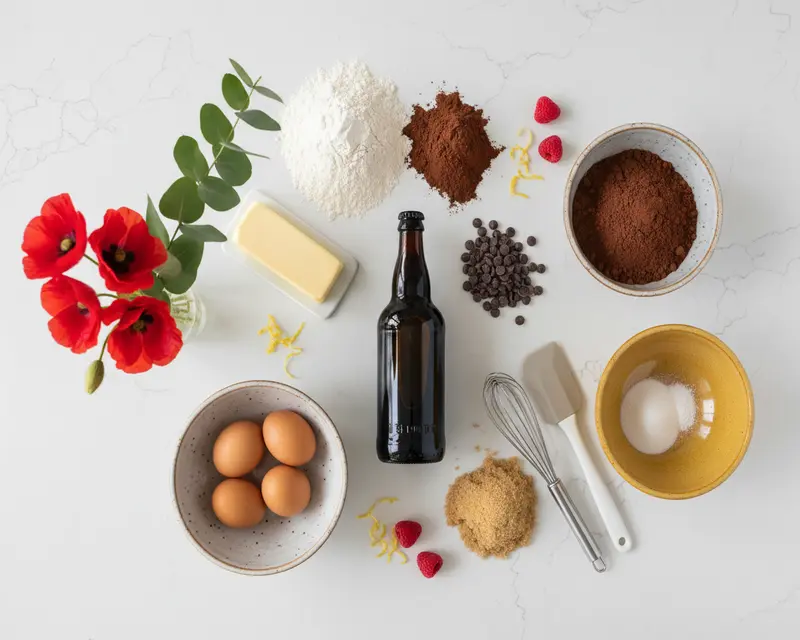 Father's Day Chocolate Stout Cake Recipe 2 ingredients