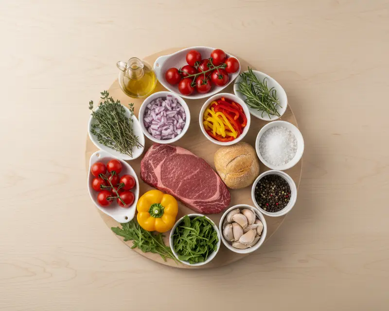 Father's Day Steak Sandwich Board Recipe 2 ingredients