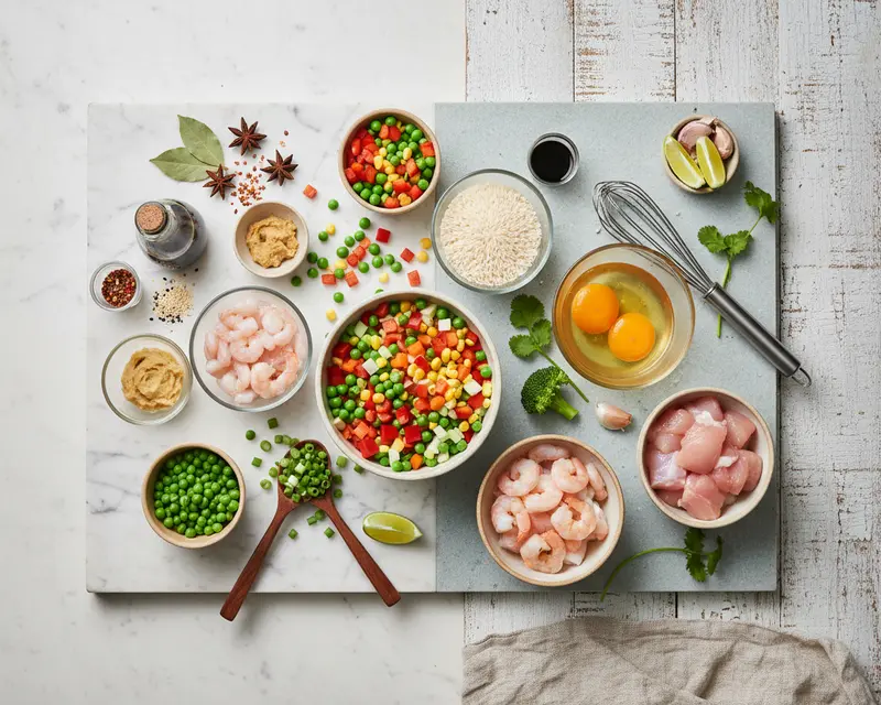 Freezer Cleanout Fried Rice Formula 2 ingredients