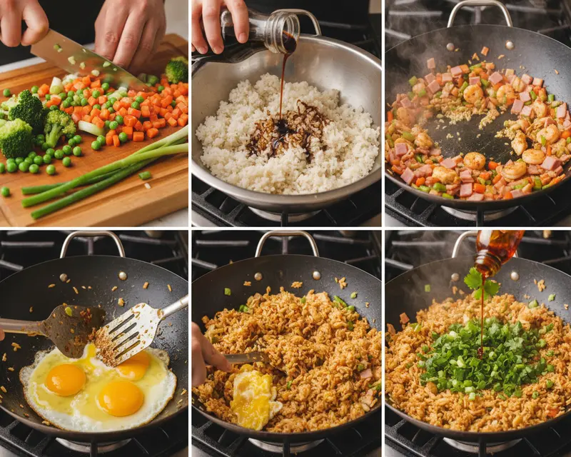 Freezer Cleanout Fried Rice Formula 3 cooking process